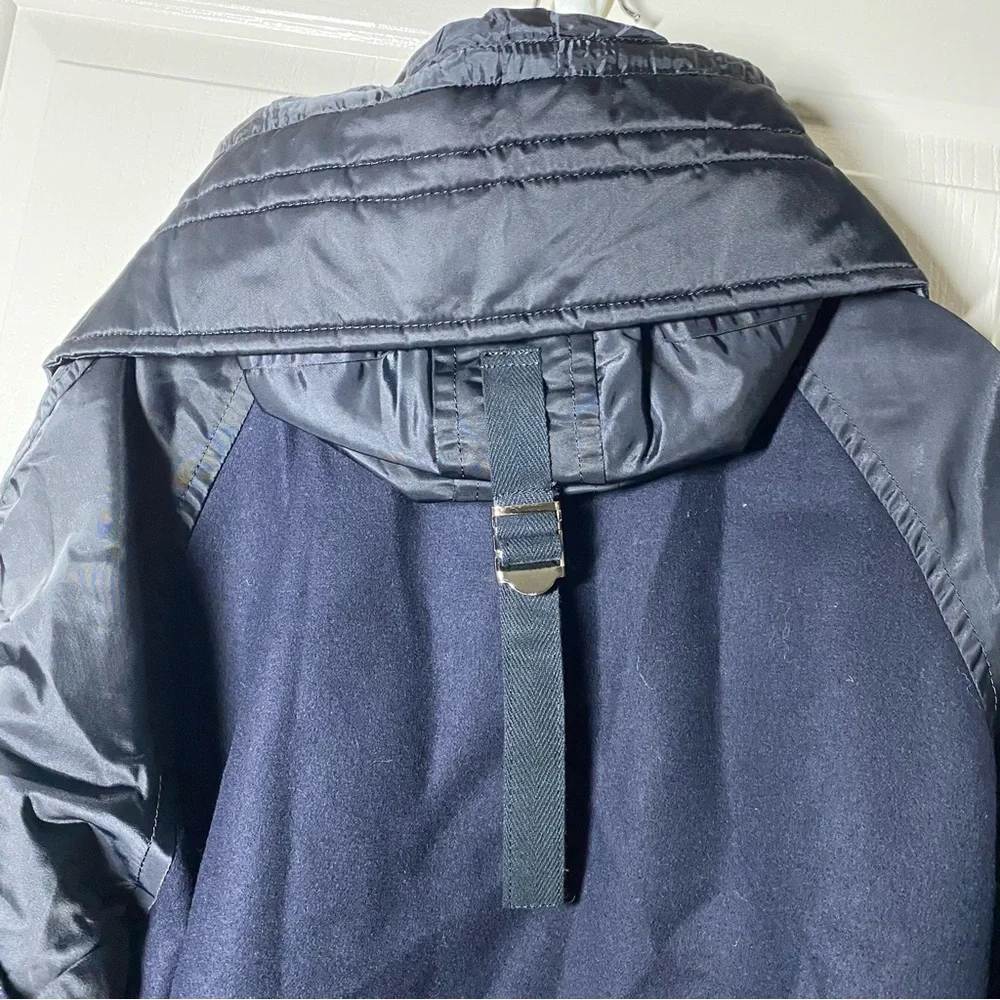Sacai 21AW Switched Docking Bomber Coat Wool Nylon 21-02622M Men’s Size 1 Small